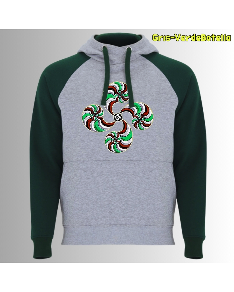 Lauburu - Sudadera Bicolor Unisex