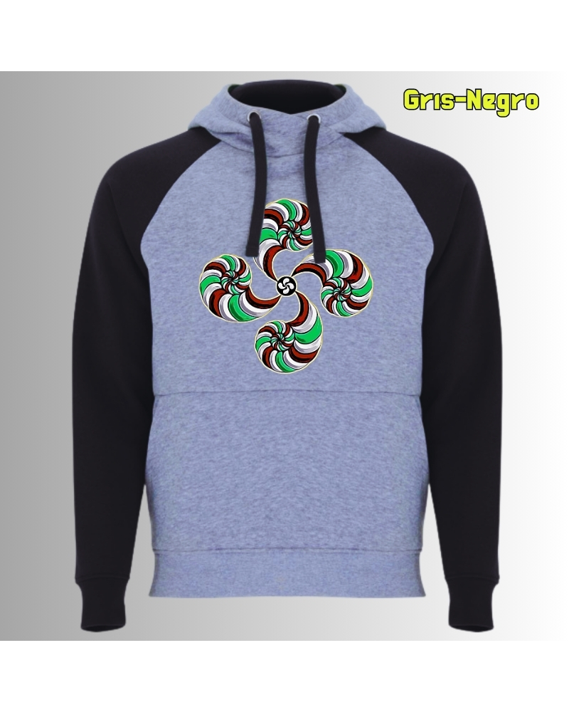 Lauburu - Sudadera Bicolor Unisex
