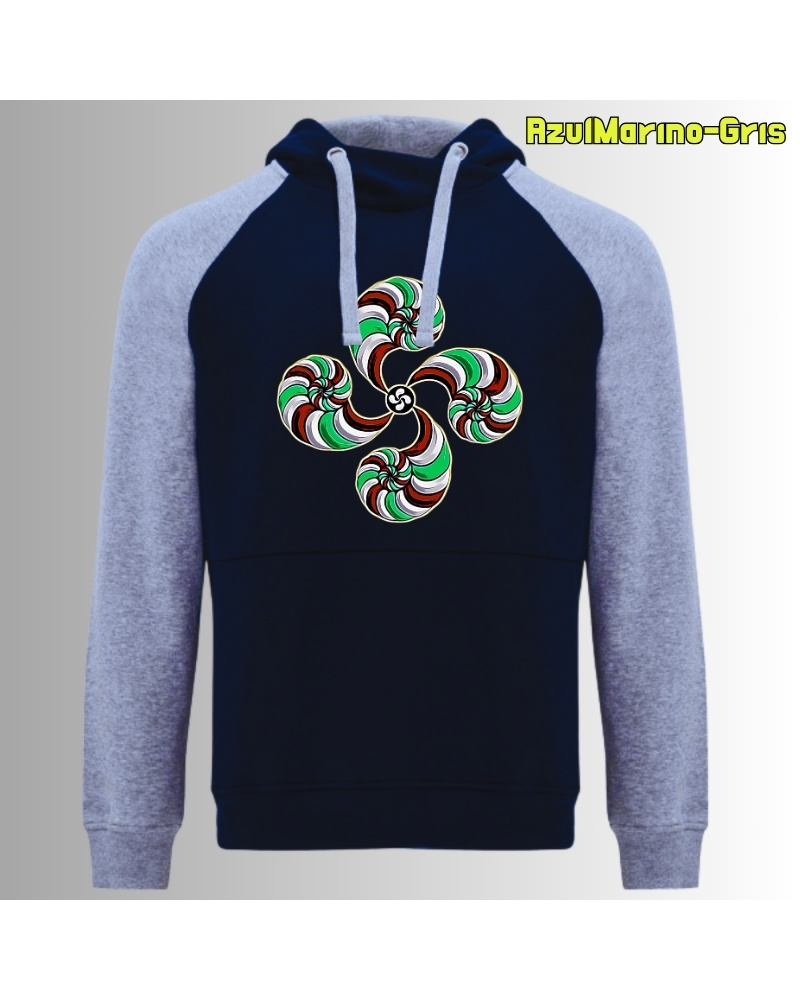 Lauburu - Sudadera Bicolor Unisex