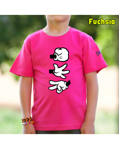 Camiseta Niño Manga Corta - Piedra Papel Tijera