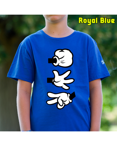 Camiseta Niño Manga Corta - Piedra Papel Tijera