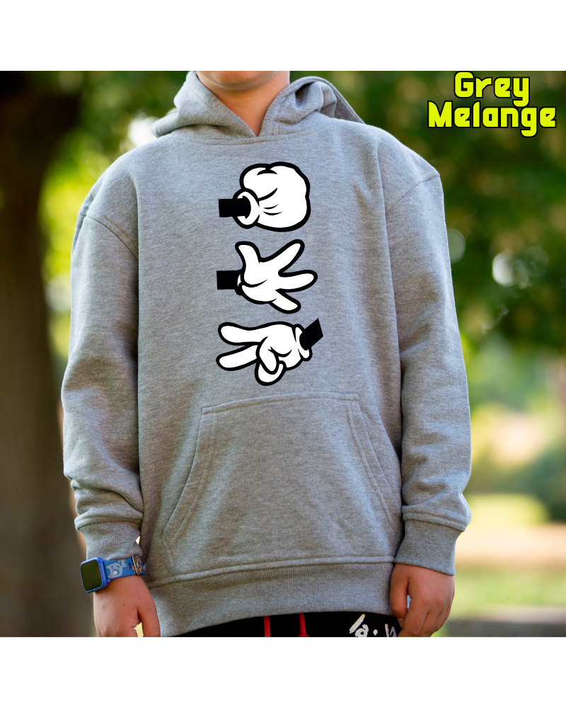 Piedra Papel Tijera - Sudadera Niño Con Capucha
