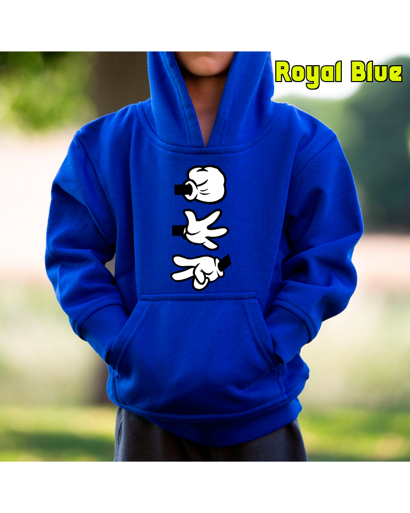 Sudadera Niño con capucha - Piedra Papel Tijera