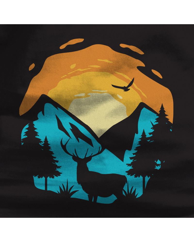 Camiseta Hombre Manga Corta - Mountain Sunset