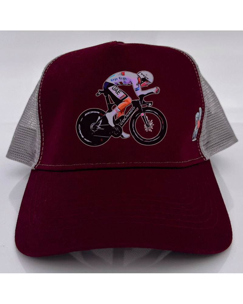 Gorra POGI - Burgundy/Gris