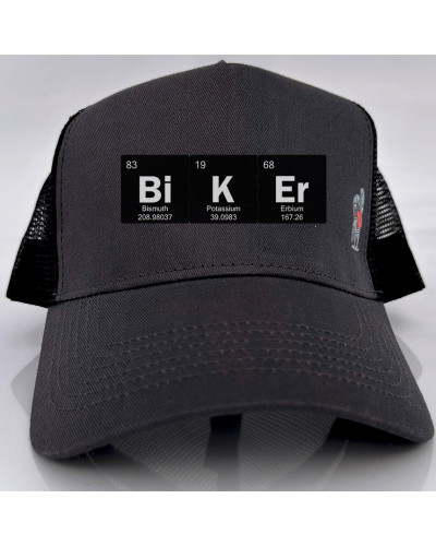 Gorra BIKER - Gris/Negro