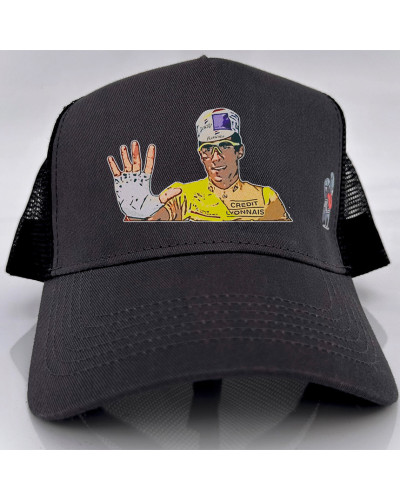 Gorra 5 TOURS - Gris/Negro
