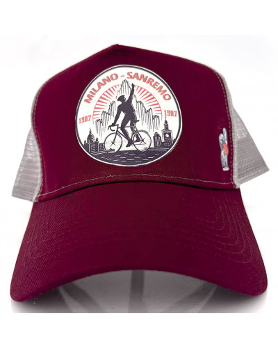 Gorra 1907 MILANO SAN REMO - Burgundy/Gris