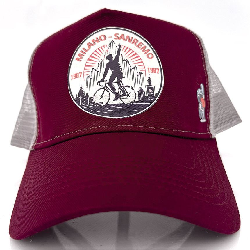 Gorra 1907 Milano San Remo - Burgundy/Gris