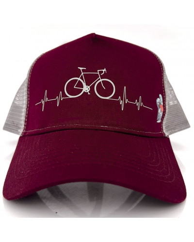 Gorra BICILATIDO - Burgundy/Gris