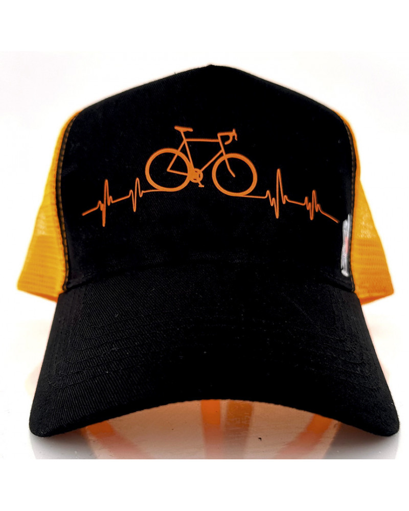 Gorra Bicilatido - Negro/Naranja