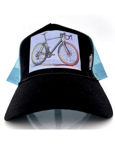 Gorra LA FLACA - Negro/Azul