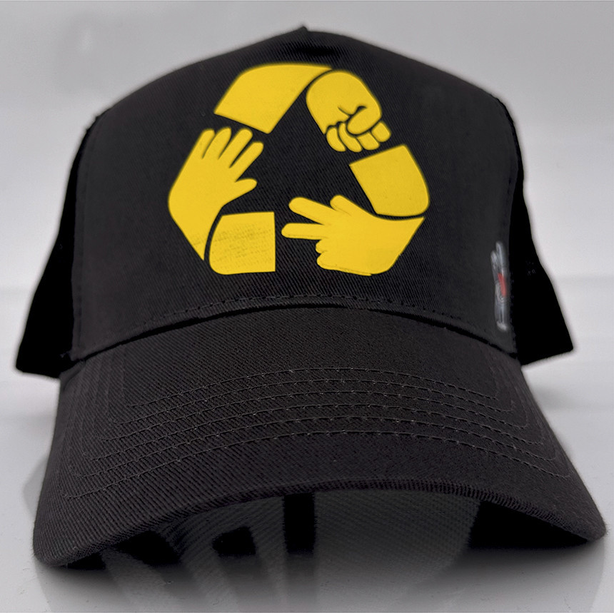 Gorra Piedra Papel Tijera - Gris/Negro
