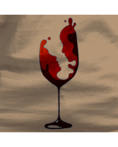 Camiseta Hombre Manga Corta - Copa De Vino