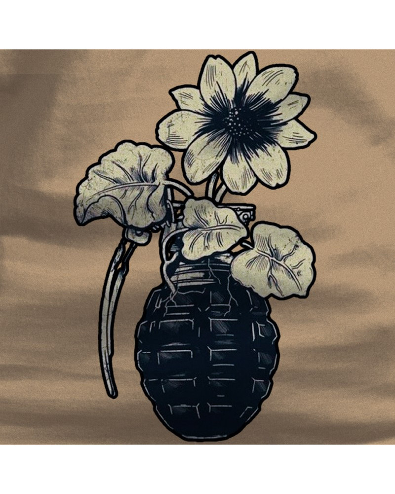 Camiseta Hombre Manga Corta - Flowers No War