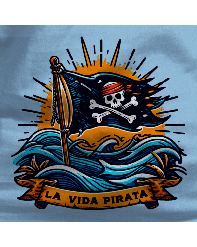 Camiseta Hombre Manga Corta - LA VIDA PIRATA