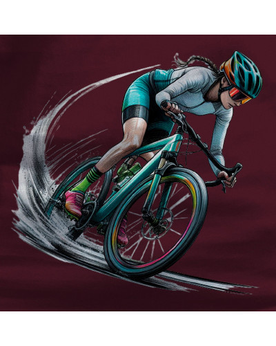 Camiseta Hombre Manga Corta - Cyclist Rainbow