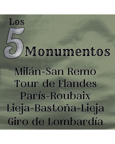 Camiseta Hombre Manga Corta - 5 Monumentos