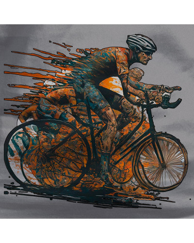 Camiseta Hombre Manga Corta - Cycling Collage