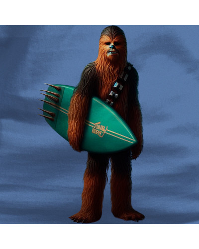 Camiseta Hombre Manga Corta - Chewbacca Surfero
