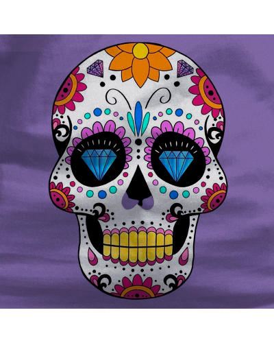 Camiseta Hombre Manga Corta - Mexican Skull