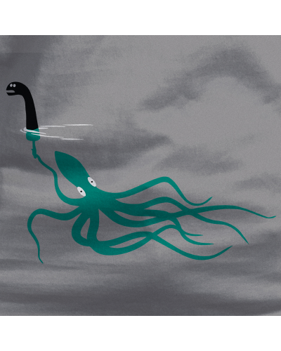 Camiseta Hombre Manga Corta - Pulpo Ness