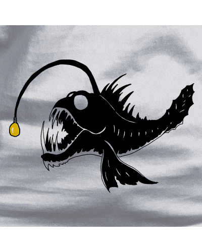 Camiseta Hombre Manga Corta - Pez Abisal