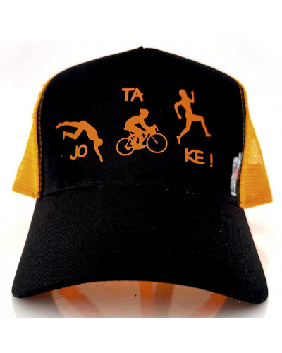 Gorra JO TA KE - Negro/Naranja