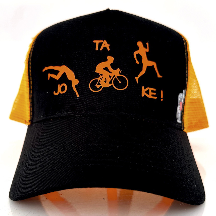 Gorra Jo Ta Ke- Negro/Naranja