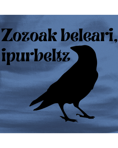 Gizonezkoen Kamiseta - Zozoak Belari Ipurbeltz