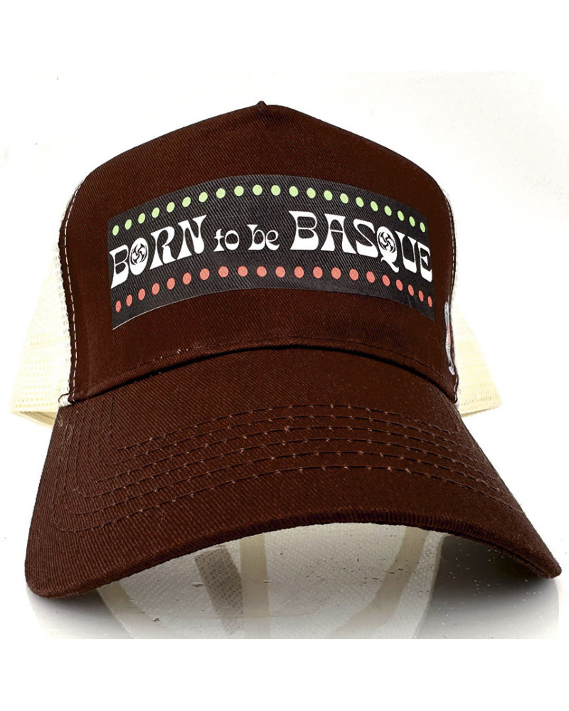 Gorra BORN TO BE BASQUE - Marrón/Caramelo