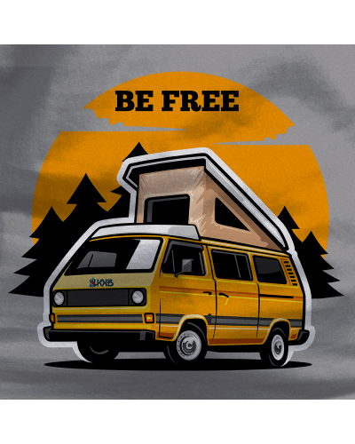 Be Free - Camiseta Hombre Manga Larga