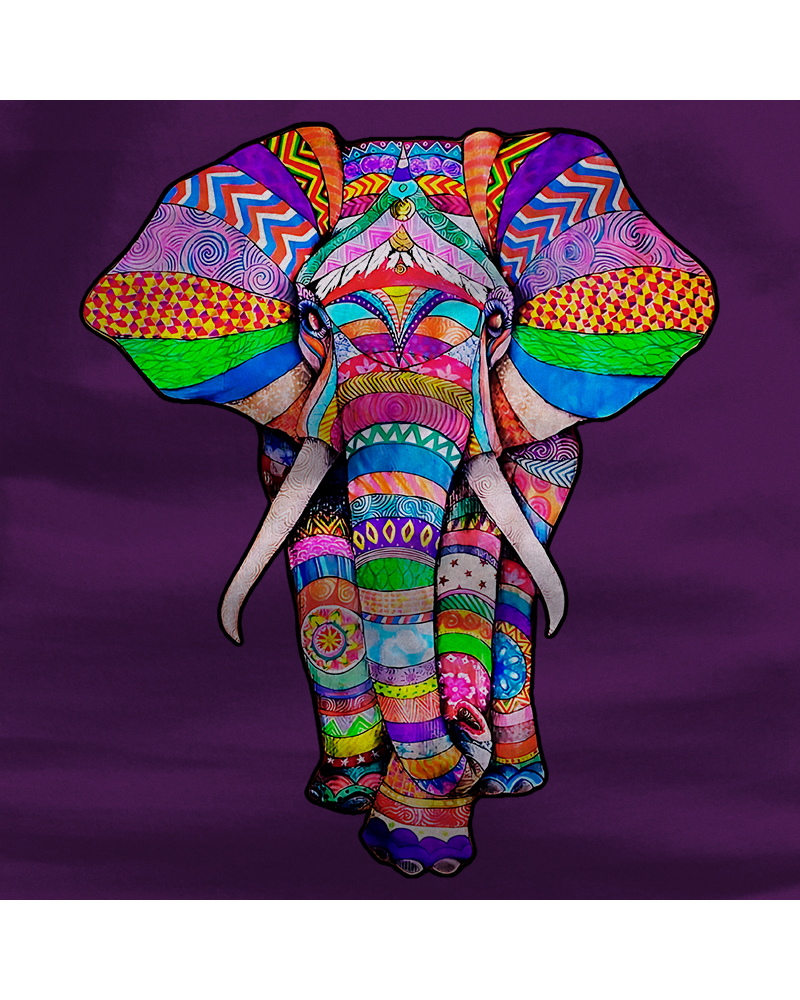 Elephant - Camiseta Mujer  Manga Corta