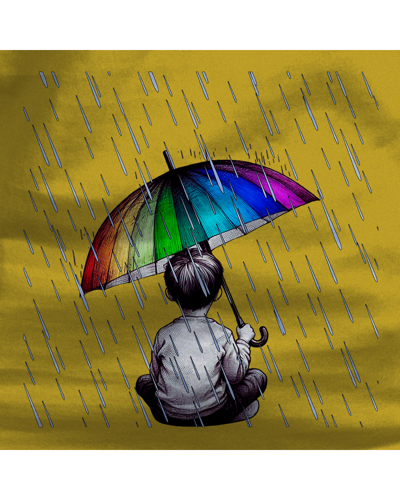 Bajo La Lluvia - Camiseta Mujer Manga Corta