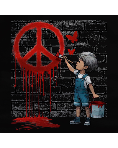 Peace - Camiseta Mujer Manga Corta