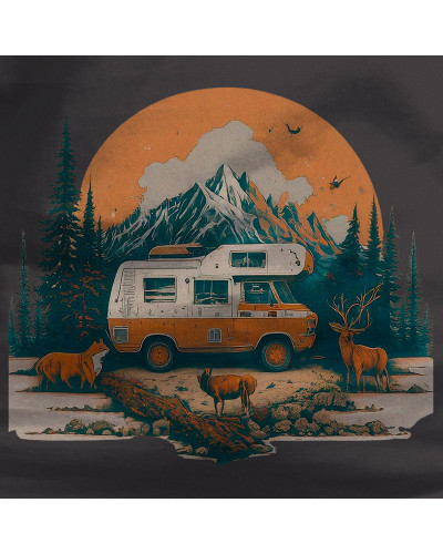Sudadera hombre con capucha OLD CAMPER  La Kamiseta K Buskas
