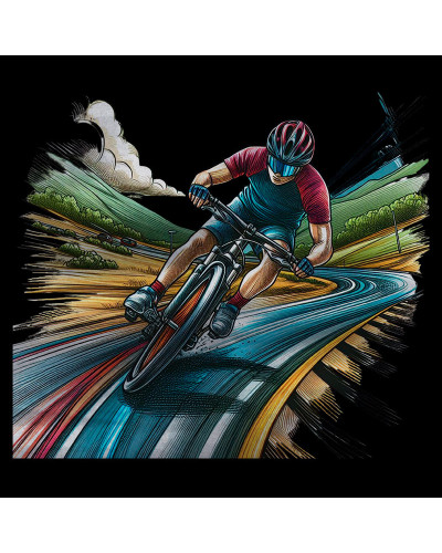 Descenso - Camiseta Hombre Manga Larga