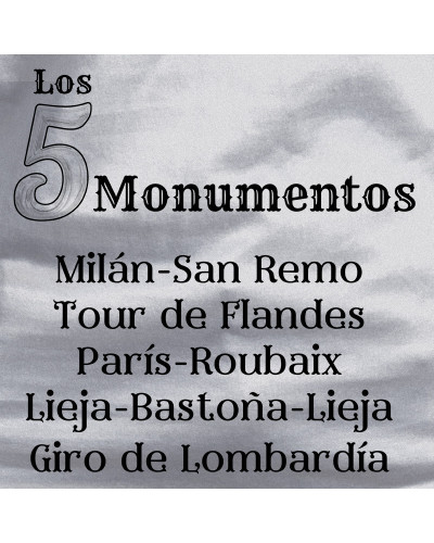5 Monumentos - Camiseta Hombre Manga Larga