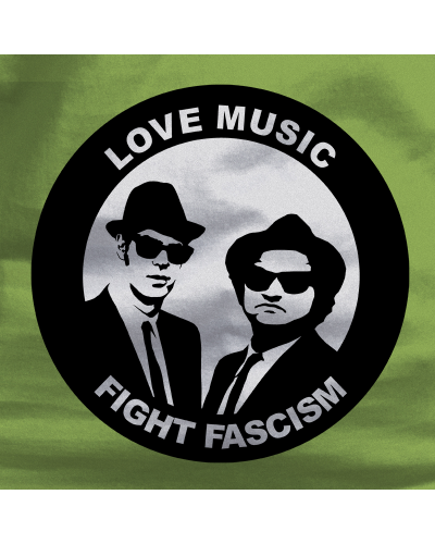 Sudadera hombre con capucha Blues Brothers Antifa  La Kamiseta K Buskas