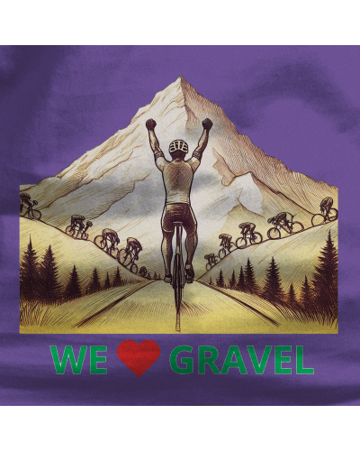 Sudadera hombre con capucha WE LOVE GRAVEL – La Kamiseta K Buskas