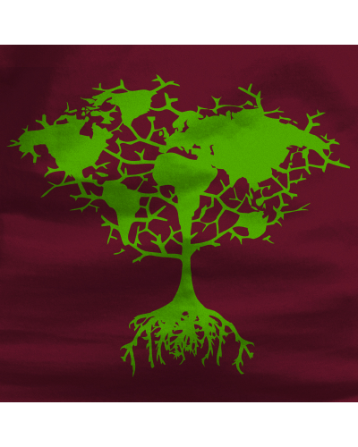 Camiseta Mujer Arbol Tierra - manga corta