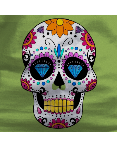 Mexican Skull  - Camiseta Mujer  Manga Corta