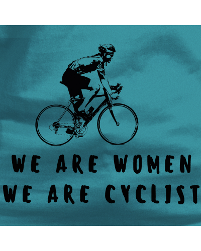Camiseta Mujer Manga Corta -Mujer Y Ciclista