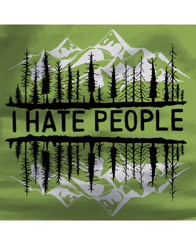 I Hate People - Camiseta Mujer Manga Corta