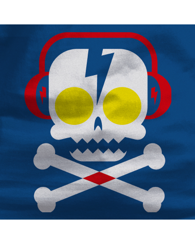 Camiseta niño manga corta - SKULL DJ