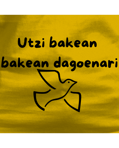 Haur Kamiseta - Utzi Bakean Bakean Dagenari