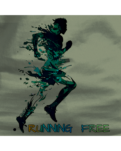 Sudadera hombre con capucha - Running Free