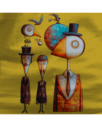 Camiseta Mujer Manga Corta - Pajaritos