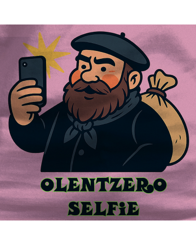 Emakumeen Kamiseta  - Olentzero Selfie