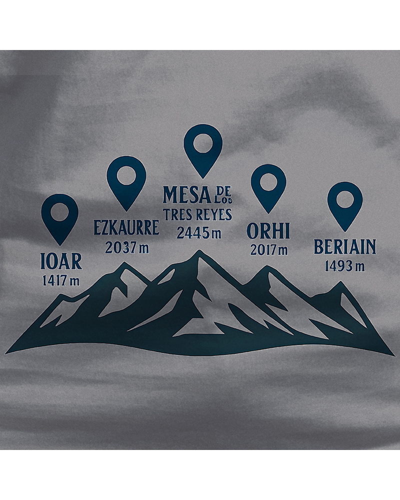 Camiseta hombre manga corta - Cumbres Navarras